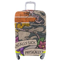 Possum - Mentally Sick Physically Thick Luggage Cover (medium) by Valentinaart