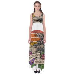 Possum - Mentally Sick Physically Thick Empire Waist Maxi Dress by Valentinaart