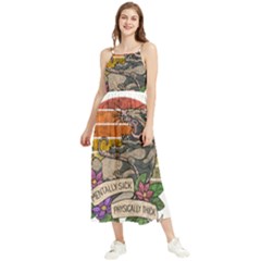 Possum - Mentally Sick Physically Thick Boho Sleeveless Summer Dress by Valentinaart