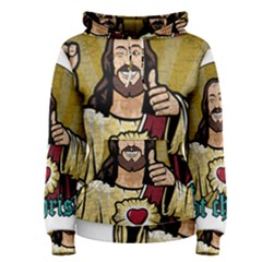 Buddy Christ Women s Pullover Hoodie by Valentinaart