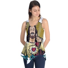 Buddy Christ Sleeveless Tunic by Valentinaart