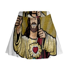 Buddy Christ Mini Flare Skirt by Valentinaart