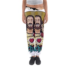 Buddy Christ Women s Jogger Sweatpants by Valentinaart