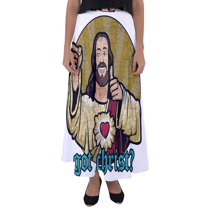 Buddy Christ Flared Maxi Skirt