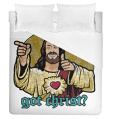 Buddy Christ Duvet Cover (queen Size) by Valentinaart