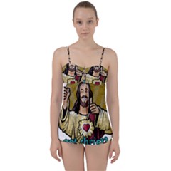 Buddy Christ Babydoll Tankini Set by Valentinaart