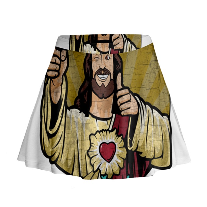 Buddy Christ Mini Flare Skirt