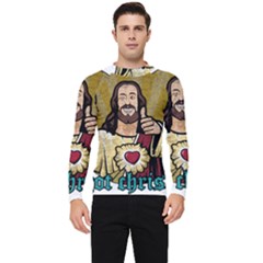 Buddy Christ Men s Long Sleeve Rash Guard by Valentinaart