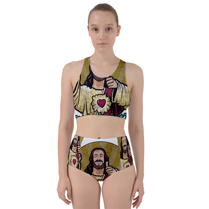 Buddy Christ Racer Back Bikini Set