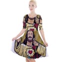 Buddy Christ Quarter Sleeve A-Line Dress View1