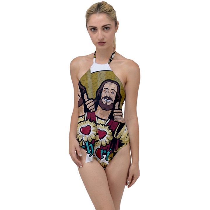 Buddy Christ Go with the Flow One Piece Swimsuit