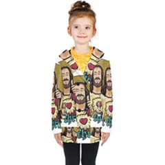 Buddy Christ Kids  Double Breasted Button Coat by Valentinaart