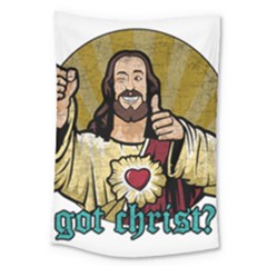 Buddy Christ Large Tapestry by Valentinaart