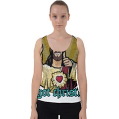 Buddy Christ Velvet Tank Top by Valentinaart