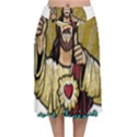 Buddy Christ Velvet Flared Midi Skirt View1