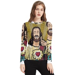 Buddy Christ Women s Long Sleeve Rash Guard by Valentinaart