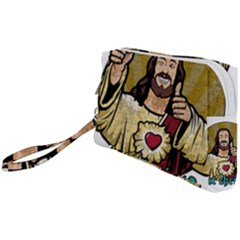 Buddy Christ Wristlet Pouch Bag (small) by Valentinaart