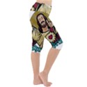 Buddy Christ Lightweight Velour Cropped Yoga Leggings View3