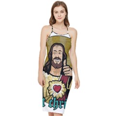 Buddy Christ Bodycon Cross Back Summer Dress by Valentinaart