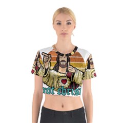 Got Christ? Cotton Crop Top by Valentinaart