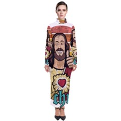 Got Christ? Turtleneck Maxi Dress by Valentinaart