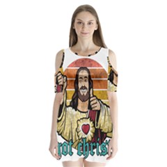 Got Christ? Shoulder Cutout Velvet One Piece by Valentinaart