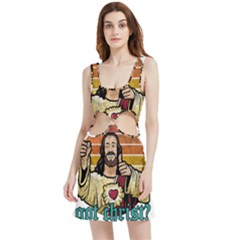 Got Christ? Velvet Cutout Dress by Valentinaart