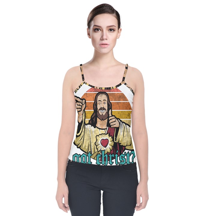 Got Christ? Velvet Spaghetti Strap Top