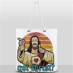 Got Christ? Full Print Rope Handle Tote (large) by Valentinaart