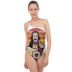 Got Christ? Classic One Shoulder Swimsuit by Valentinaart