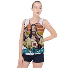 Got Christ? Bubble Hem Chiffon Tank Top by Valentinaart