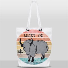 Chinese New Year ¨c Year Of The Ox Full Print Rope Handle Tote (small) by Valentinaart