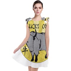 Chinese New Year ¨c Year Of The Ox Tie Up Tunic Dress by Valentinaart