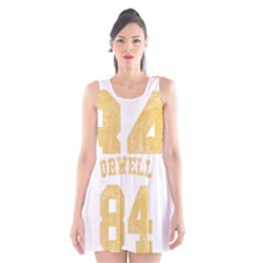 Orwell 84 Scoop Neck Skater Dress by Valentinaart