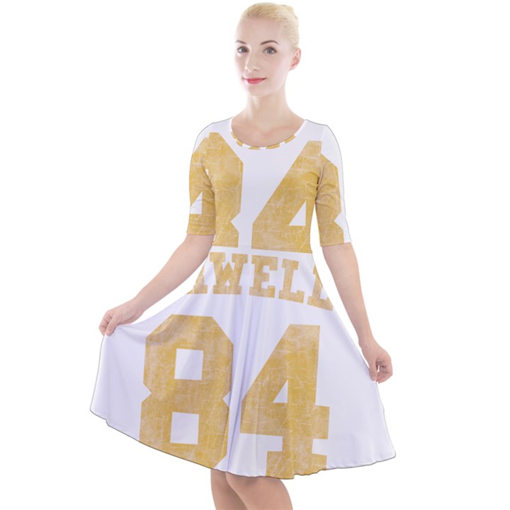 Orwell 84 Quarter Sleeve A-Line Dress