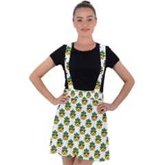 Holiday Pineapple Velvet Suspender Skater Skirt by Sparkle