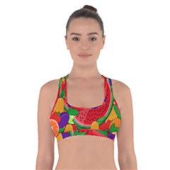 Fruit Life 2  Cross Back Sports Bra by Valentinaart