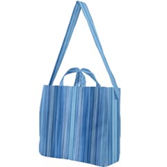 Ambient 1 In Blue Square Shoulder Tote Bag by bruzer