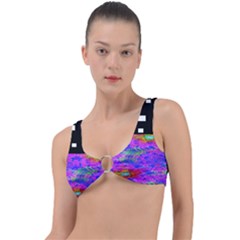 Fractal Flower Ring Detail Bikini Top by Sparkle