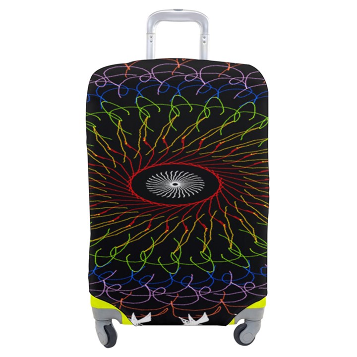 Digital Handdraw Floral Luggage Cover (Medium)