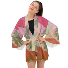 Lebanon Long Sleeve Kimono by AwesomeFlags