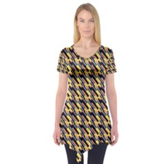 Digital Art Short Sleeve Tunic  by Sparkle