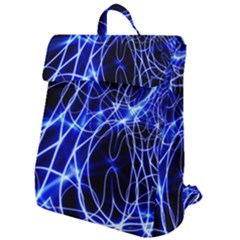 Lines Flash Light Mystical Fantasy Flap Top Backpack by Dutashop