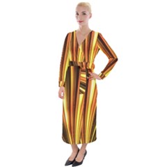 Energy Flash Futuristic Glitter Velvet Maxi Wrap Dress by Dutashop