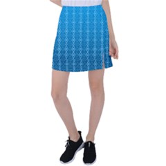 Background Texture Pattern Blue Tennis Skirt by Dutashop