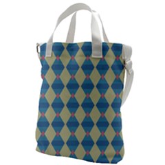 Pattern Texture Chevron Canvas Messenger Bag by Dutashop