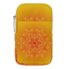 Fractal Yellow Orange Waist Pouch (small) by Dutashop