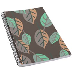 Leaf Brown 5 5  X 8 5  Notebook by Dutashop