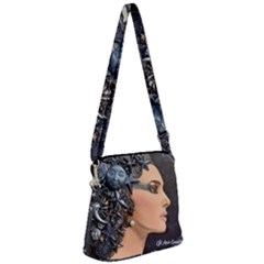 Selene Zipper Messenger Bag by CKArtCreations