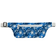 Star Hexagon Deep Blue Light Active Waist Bag by Dutashop